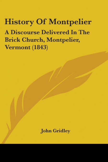 History Of Montpelier