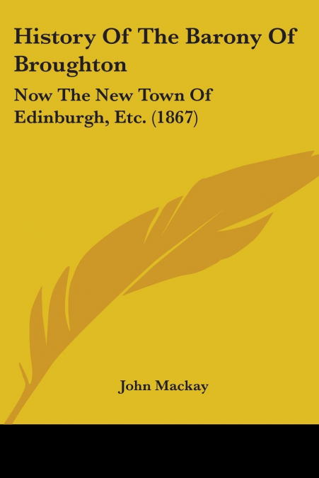 History Of The Barony Of Broughton