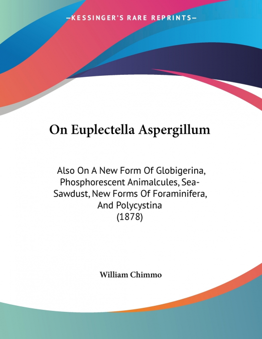 On Euplectella Aspergillum