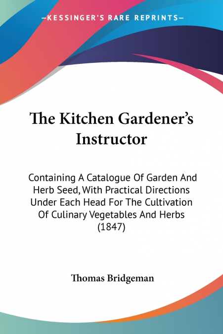 The Kitchen Gardener’s Instructor