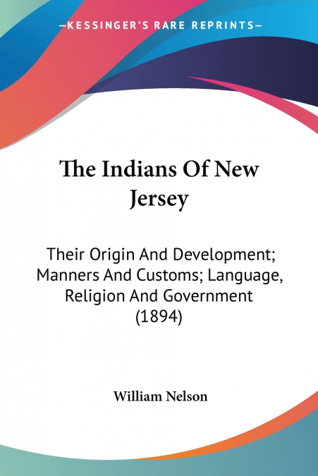 The Indians Of New Jersey