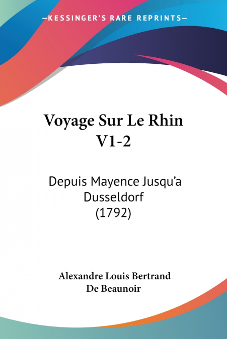 Voyage Sur Le Rhin V1-2