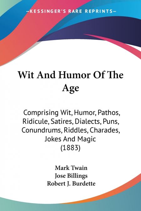 Wit And Humor Of The Age