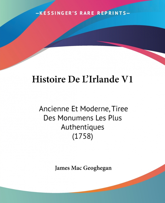 Histoire De L’Irlande V1
