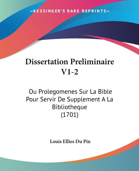 Dissertation Preliminaire V1-2