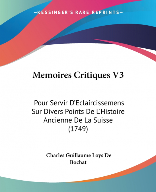 Memoires Critiques V3