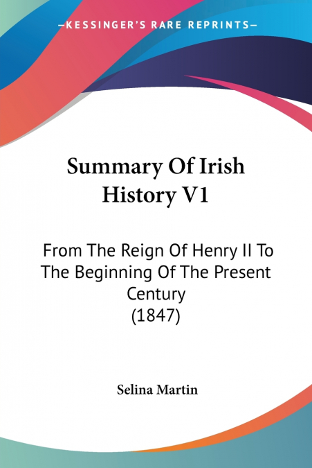 Summary Of Irish History V1