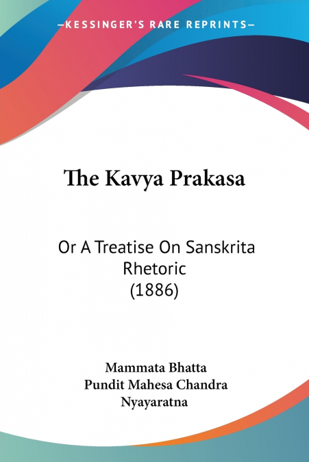 The Kavya Prakasa