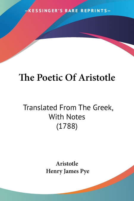 The Poetic Of Aristotle