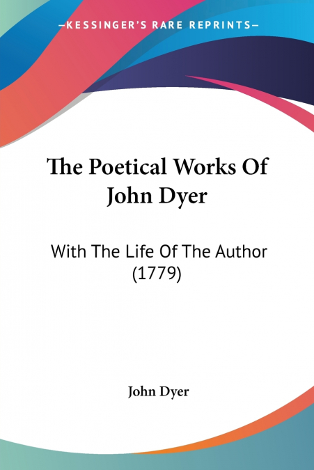 The Poetical Works Of John Dyer