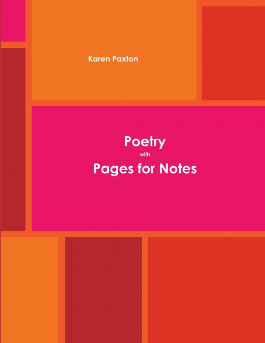 Poetry with Pages and Note Pages