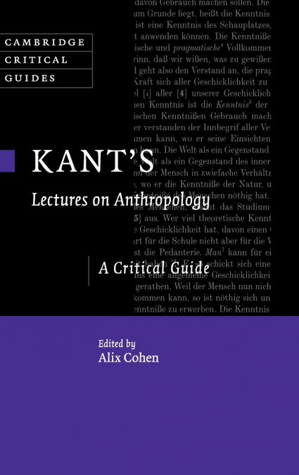 Kant’s Lectures on Anthropology