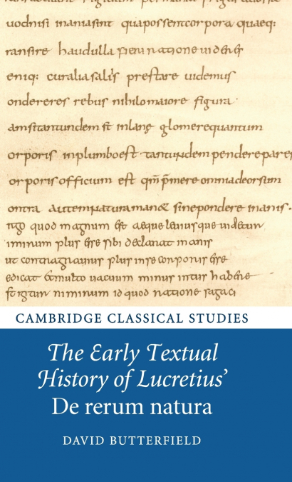 The Early Textual History of Lucretius’ De rerum natura