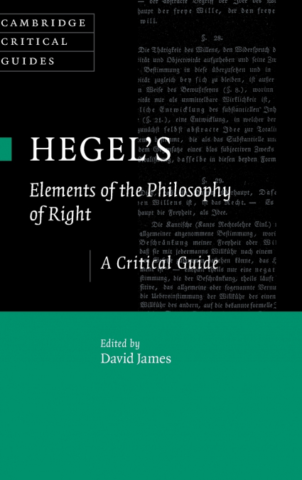 Hegel’s Elements of the Philosophy of Right