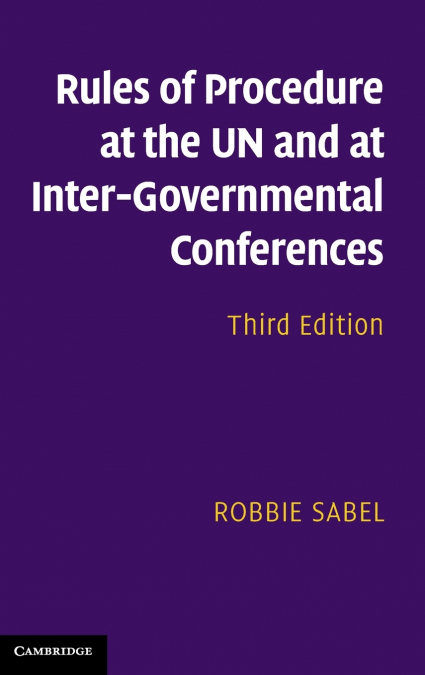 Rules of Procedure at the UN and at Inter-Governmental Conferences