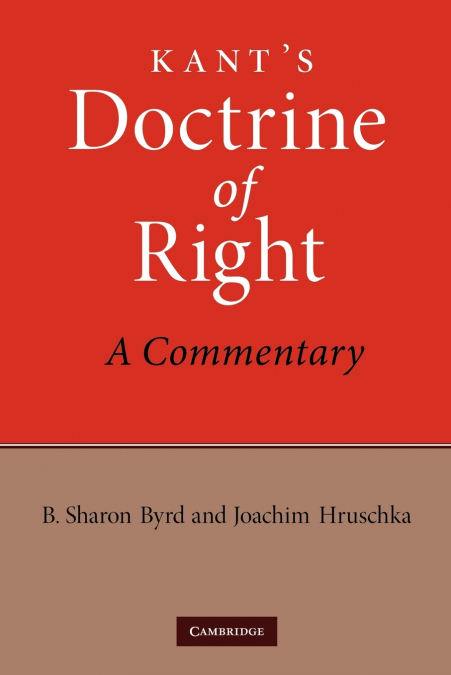 Kant’s Doctrine of Right