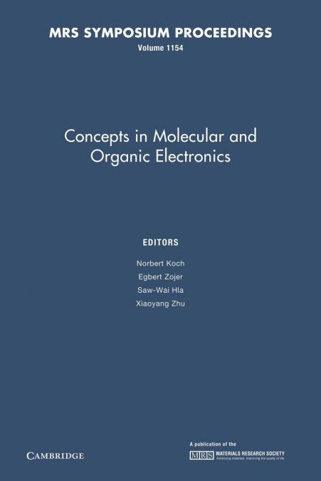 Concepts in Molecular and Organic Electronics