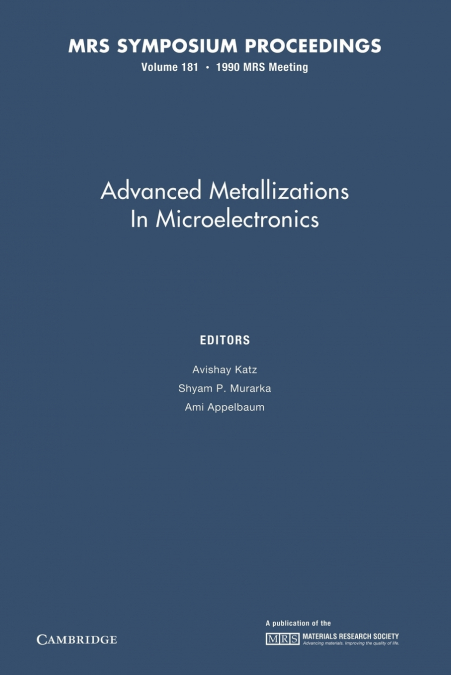Advanced Metallizations in Microelectronics