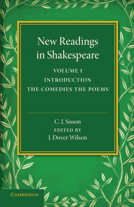 New Readings in Shakespeare