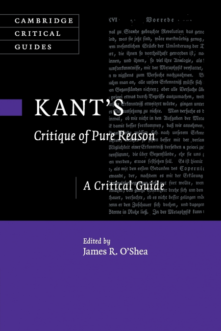 Kant’s Critique of Pure Reason