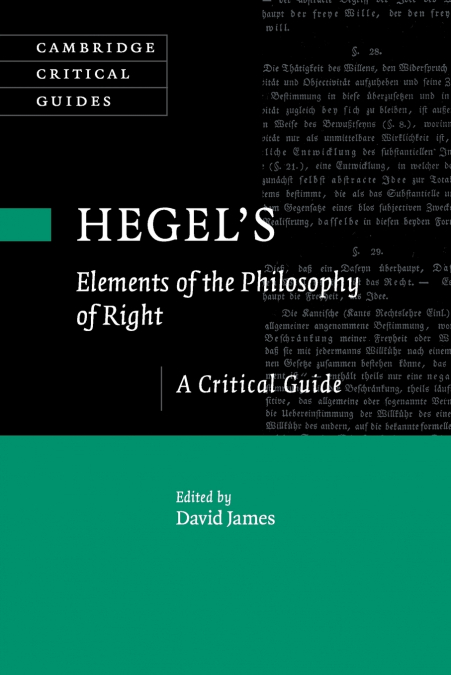 Hegel’s ’Elements of the Philosophy of Right’