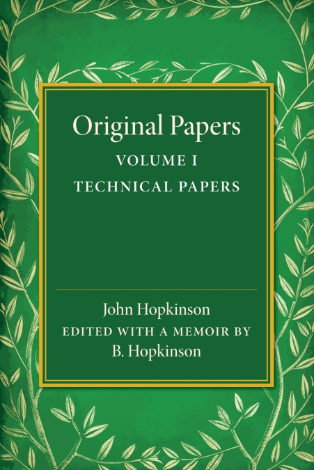 Original Papers of John Hopkinson