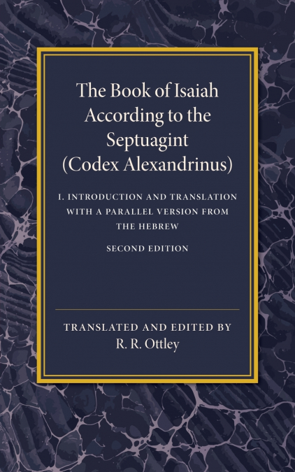 The Book of Isaiah According to the Septuagint