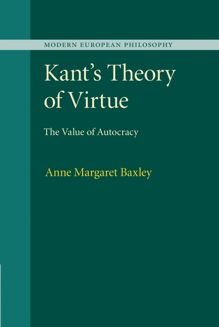 Kant’s Theory of Virtue