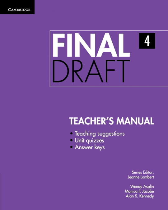 Final Draft Level 4 Teacher’s Manual