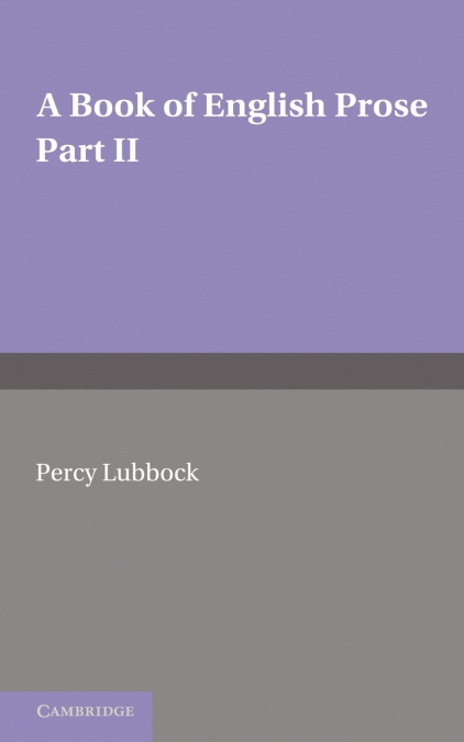 A Book of English Prose, Part 2