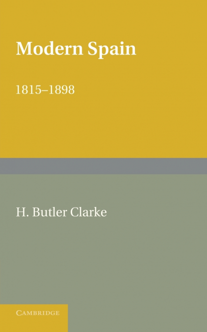 Modern Spain 1815 1898