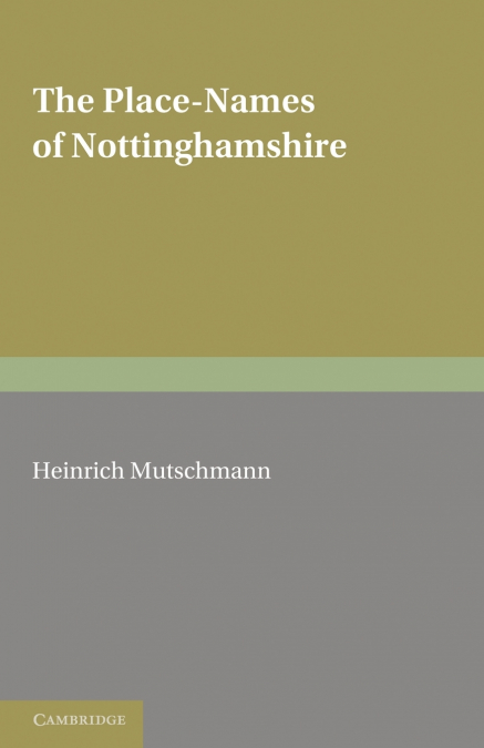 The Place-Names of Nottinghamshire