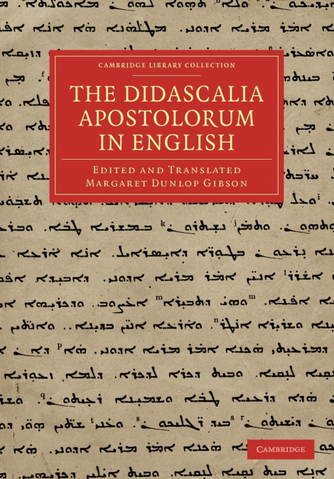 The Didascalia Apostolorum in English