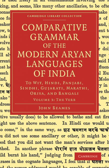 Comparative Grammar of the Modern Aryan Languages of India - Volume             3