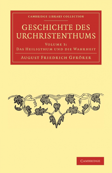 Geschichte des Urchristenthums - Volume 3