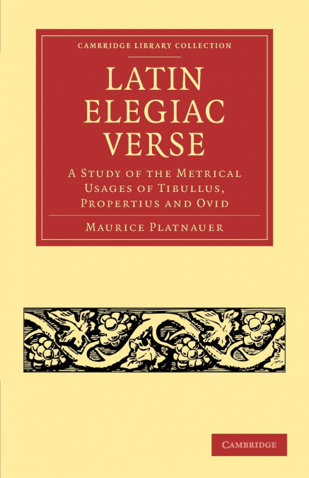 Latin Elegiac Verse