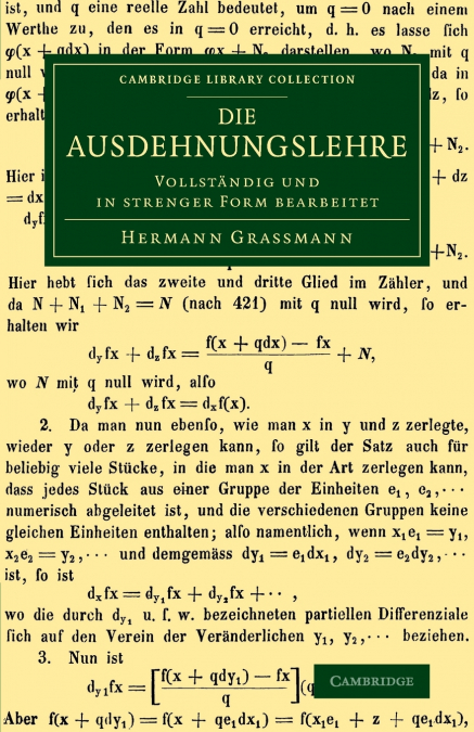 Die Ausdehnungslehre
