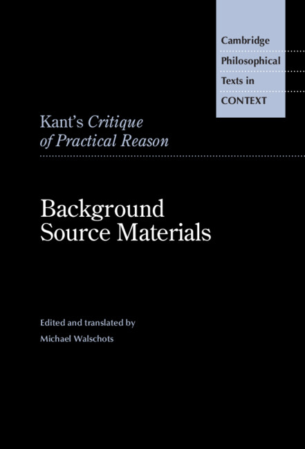 Kant’s Critique of Practical Reason