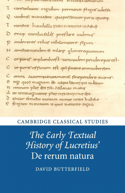 The Early Textual History of Lucretius’ De rerum natura