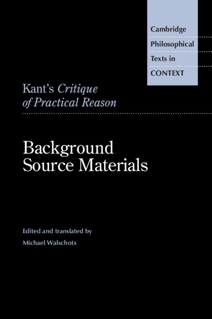 Kant’s Critique of Practical Reason
