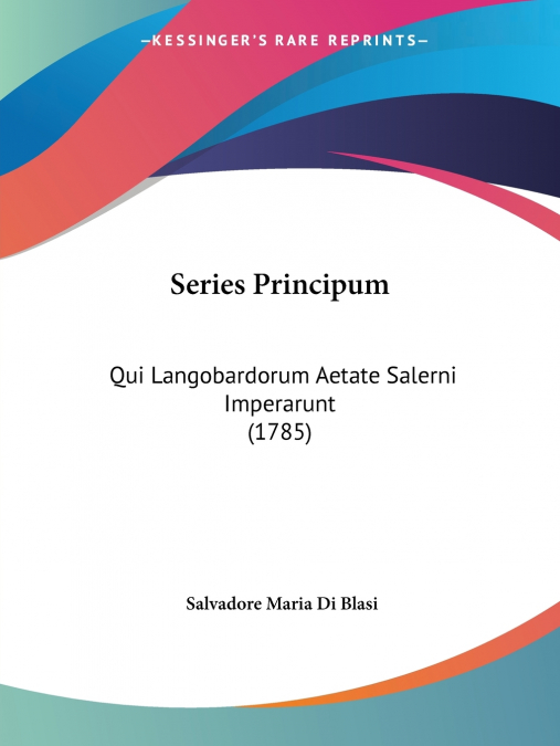 Series Principum