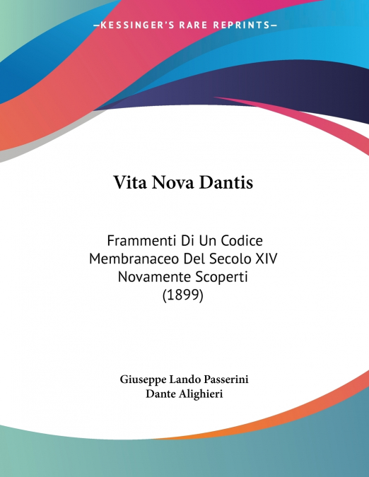 Vita Nova Dantis