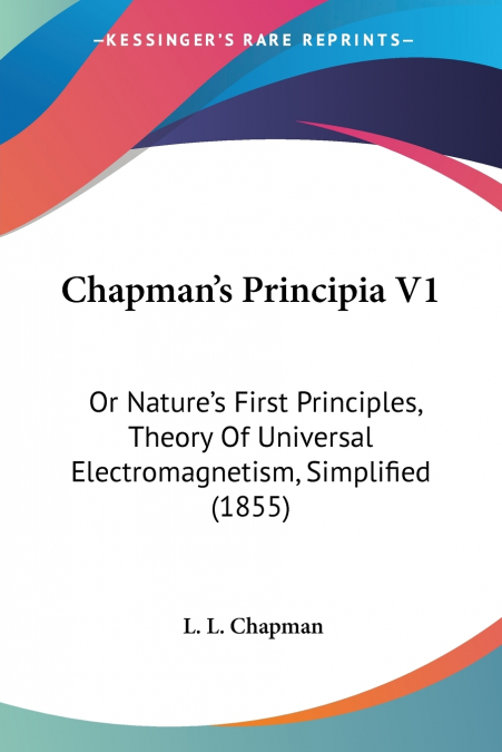 Chapman’s Principia V1