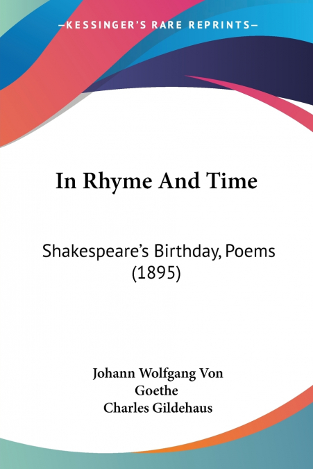 In Rhyme And Time