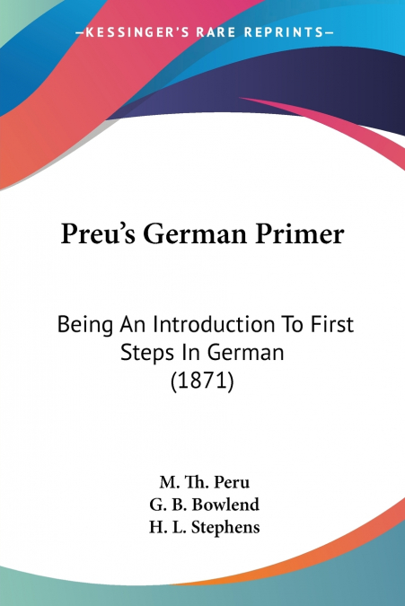 Preu’s German Primer