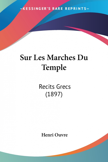 Sur Les Marches Du Temple