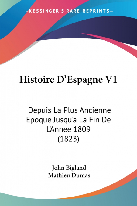 Histoire D’Espagne V1