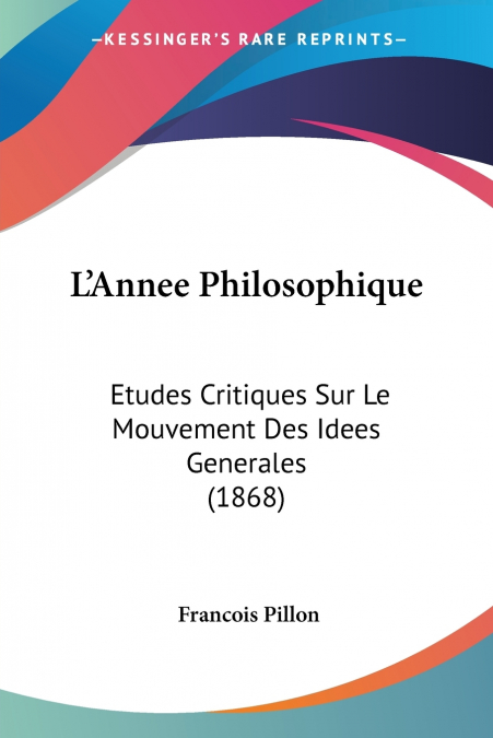 L’Annee Philosophique
