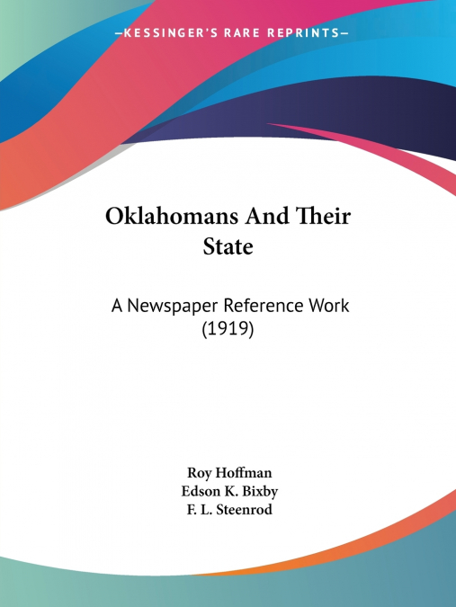Oklahomans And Their State