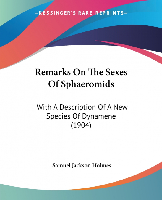 Remarks On The Sexes Of Sphaeromids
